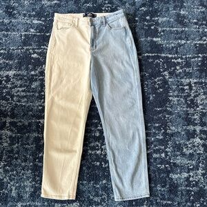 Hollister 2 Tone Mom Jeans High Rise -13R